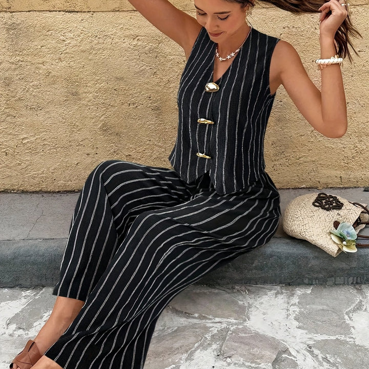 Velina | Women’s Two-Piece Set featuring a Tailored Waistcoat
