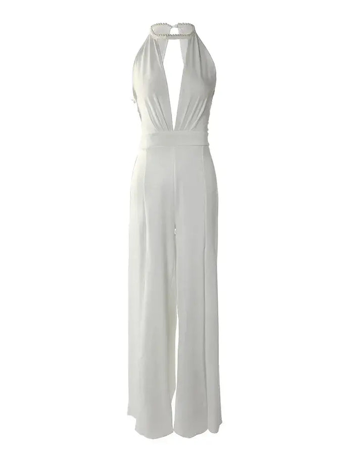 Aveline | Women’s Elegant Jumpsuit with Halter Neck