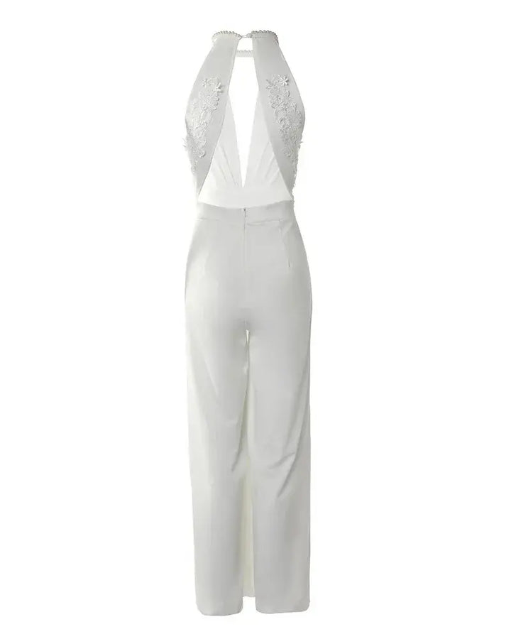 Aveline | Women’s Elegant Jumpsuit with Halter Neck