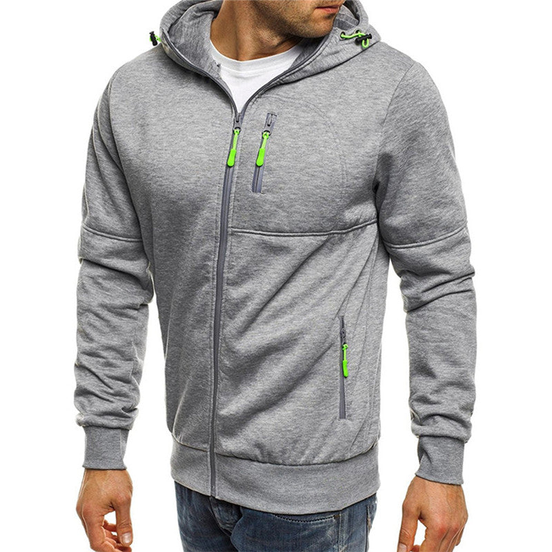Kaviron | Men’s Zip-Up Hoodie with accented contrast features