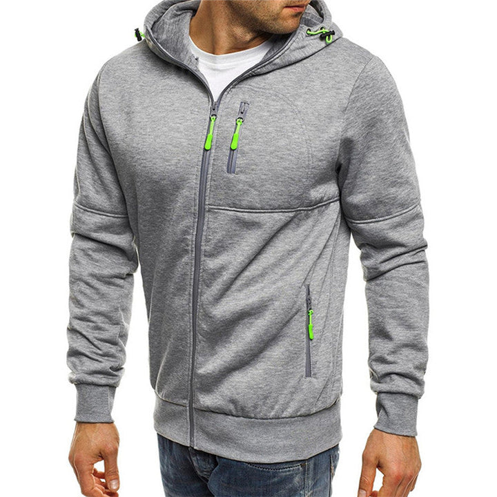 Kaviron | Men’s Zip-Up Hoodie with accented contrast features