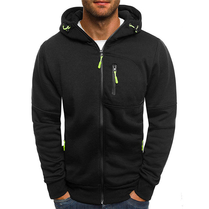 Kaviron | Men’s Zip-Up Hoodie with accented contrast features