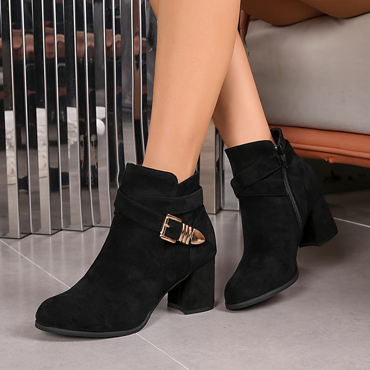 Virelle | Women’s Ankle Boots with Buckle Accent
