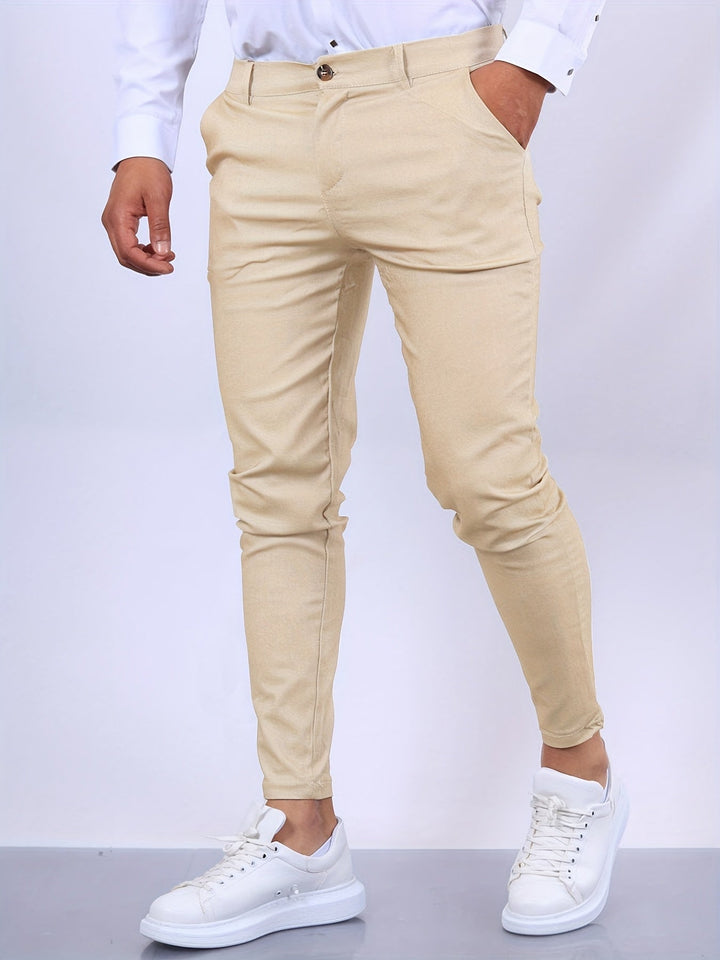 Elvaro | Men’s Business Trousers with Slim Fit and Clean Finish