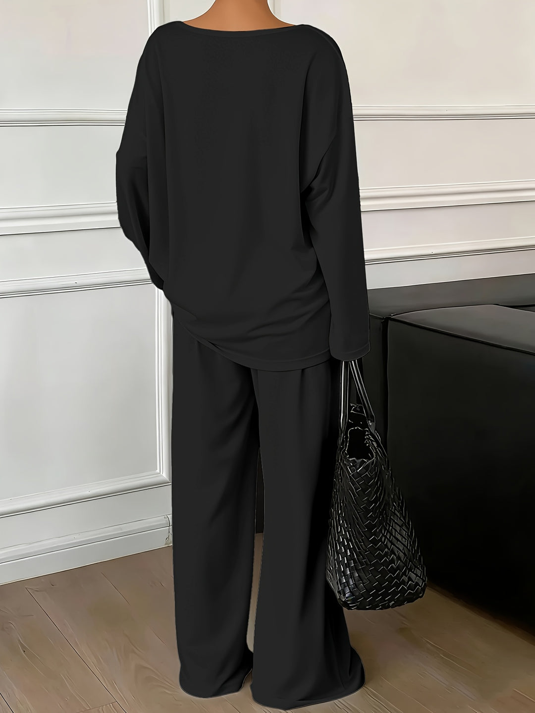 Nerisse | Women’s Two-Piece Lounge Set with relaxed wide-leg fit