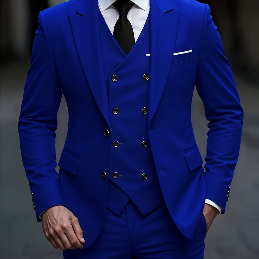 Norvian | Men’s Three-Piece Suit in a sharp tailored contour