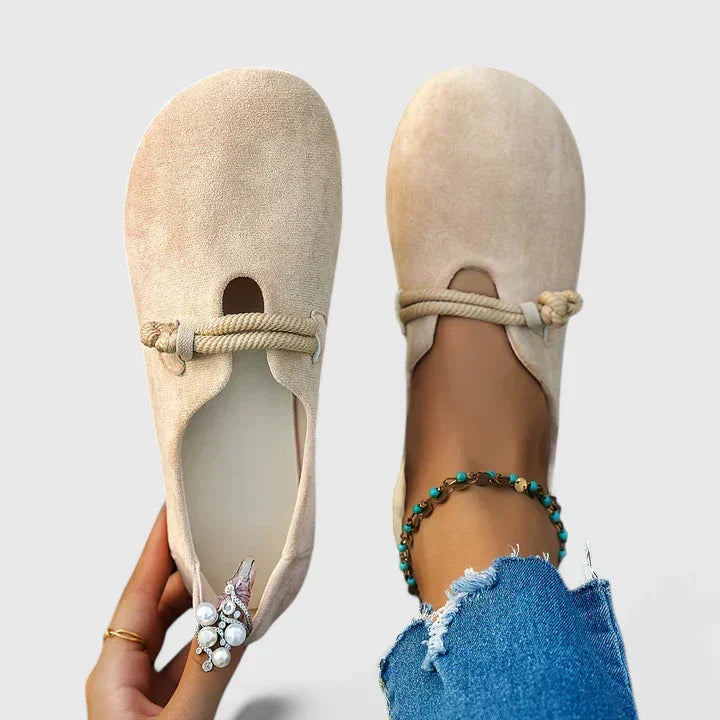 Ottilie | Women’s Slip-On Flats featuring Rope Strap Accent