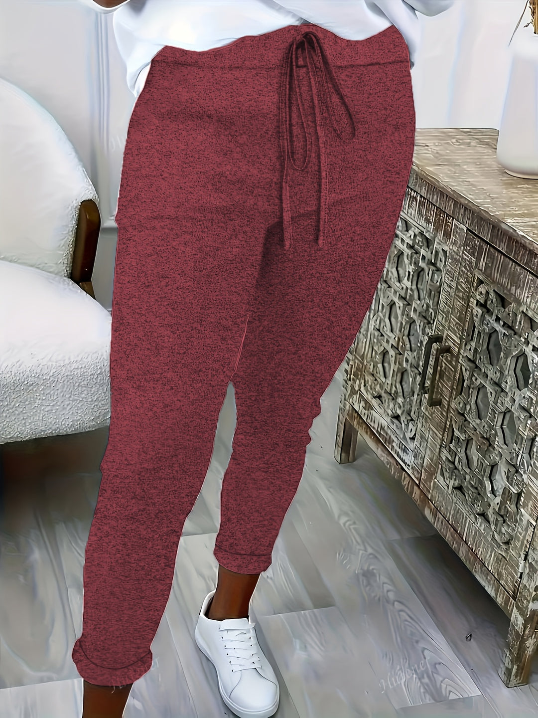 Larevia | Women’s Tapered Trousers with drawstring waist and light-structure build