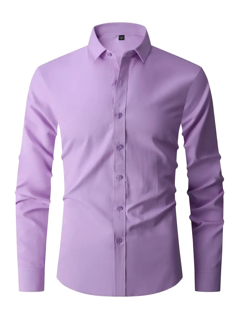Silas | Men’s Shirt with a Sleek Button Arrangement