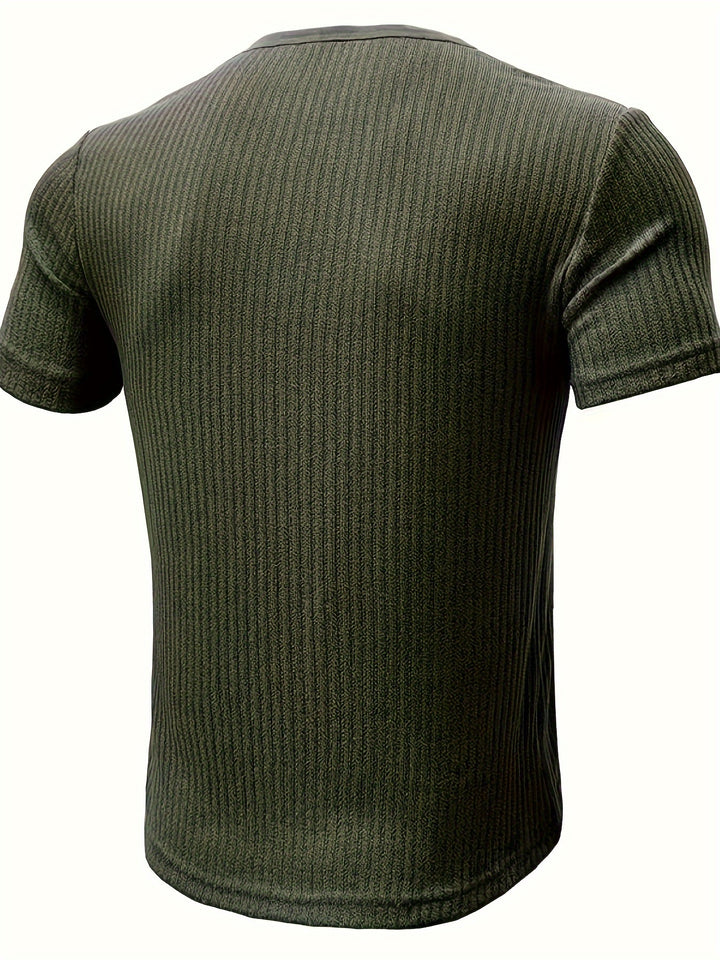 Darex | Men’s Henley T-Shirt featuring a button placket