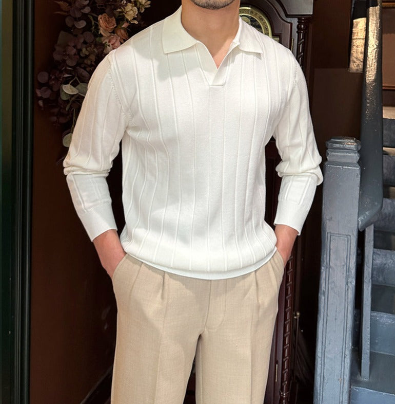 Everford™ | Owen – Long Sleeve Structured Polo