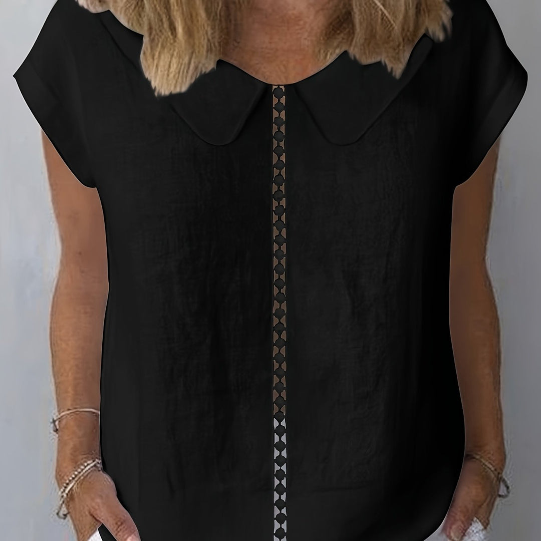 Juliette | Women’s Blouse featuring a Peter Pan Collar