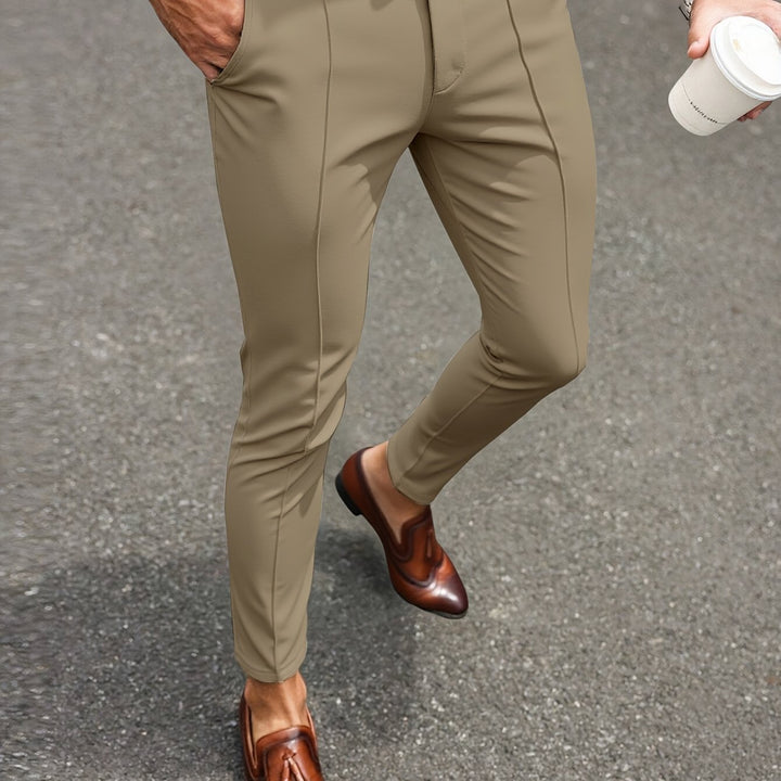 Rovelin | Men’s Tapered Trousers with sleek fit and clean treatment