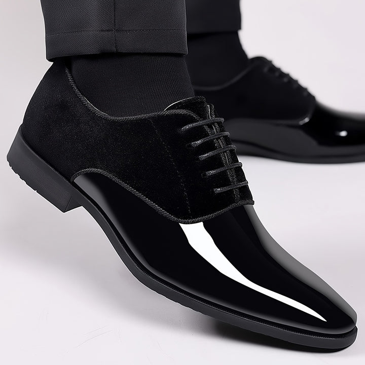 Drevano | Men’s Formal Shoes with textured upper and polished toe cap