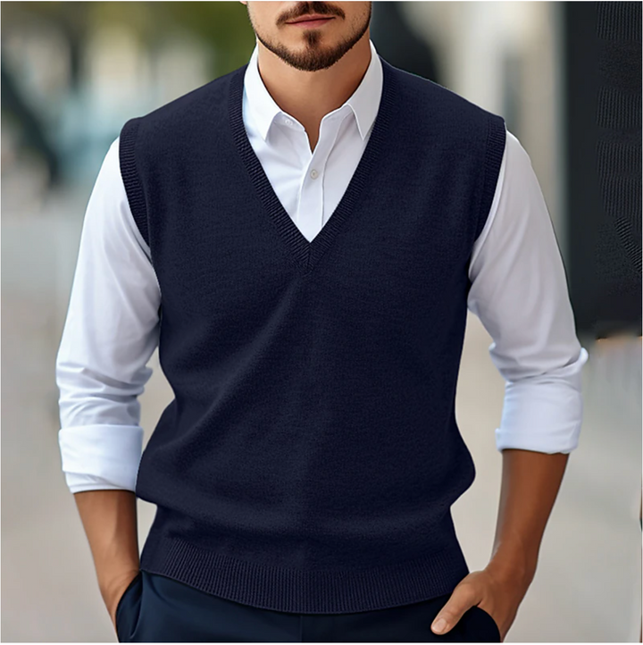 Merion | Men’s V-Neck Vest in a modern casual polish
