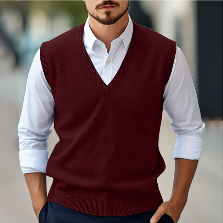 Merion | Men’s V-Neck Vest in a modern casual polish