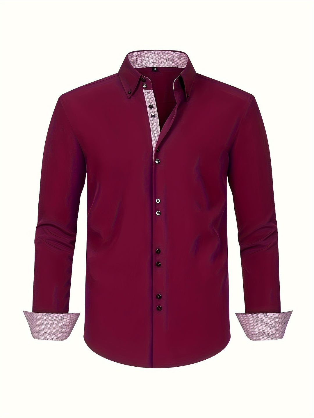 Eldric | Men’s Button-Up Shirt featuring contrast trim design cue