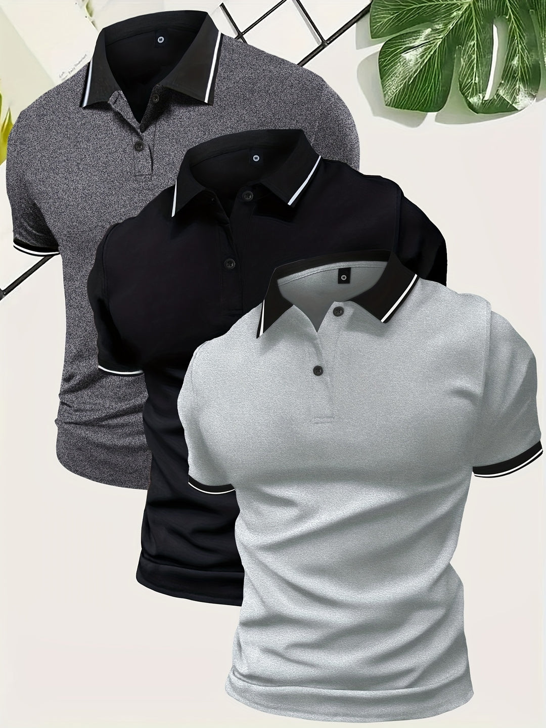Zyron | Men’s Colour-Block Polo in a modern fit