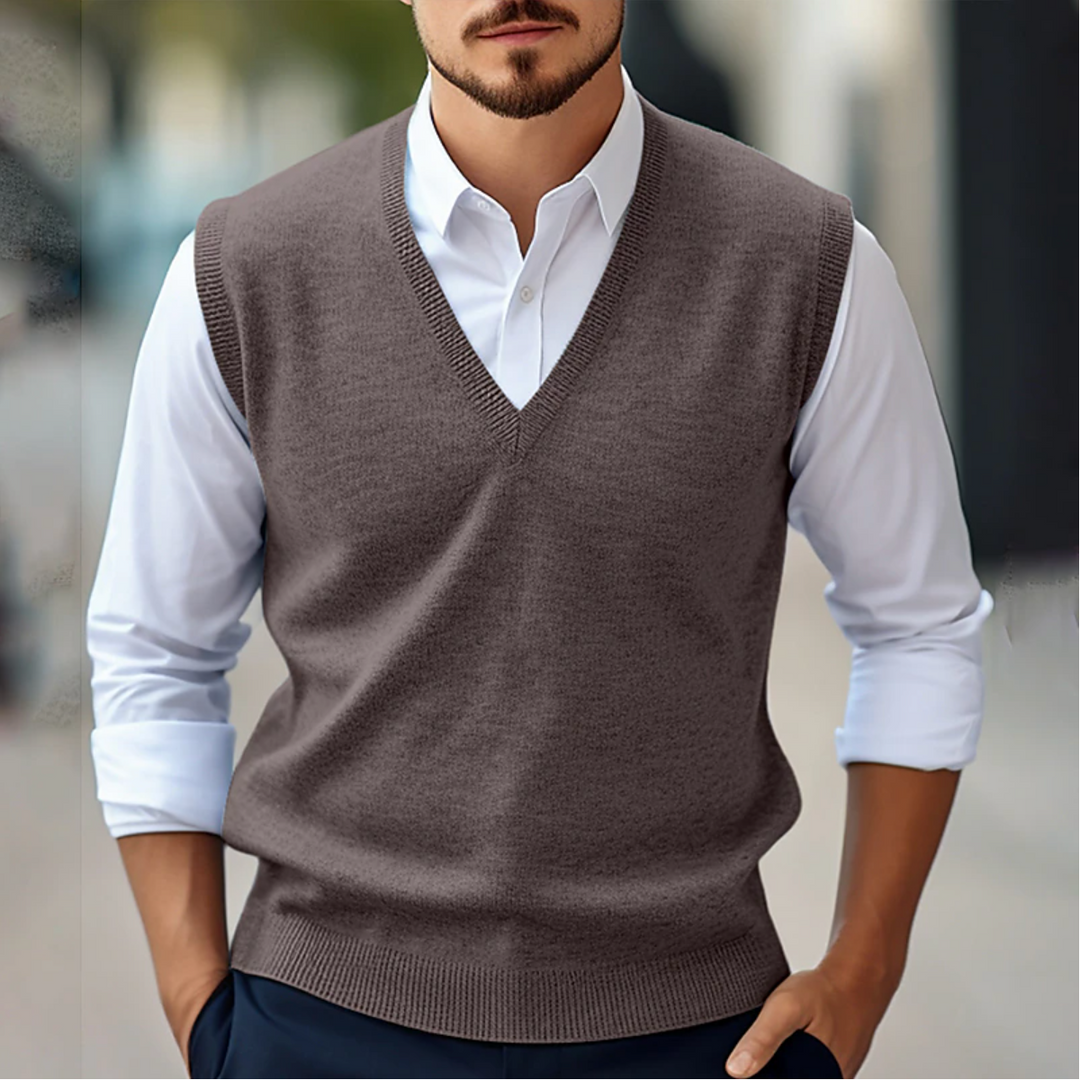 Merion | Men’s V-Neck Vest in a modern casual polish