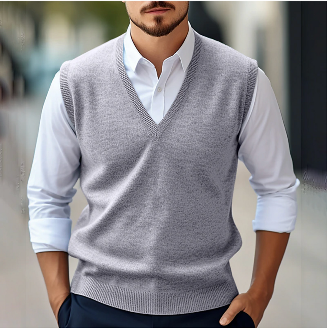 Merion | Men’s V-Neck Vest in a modern casual polish
