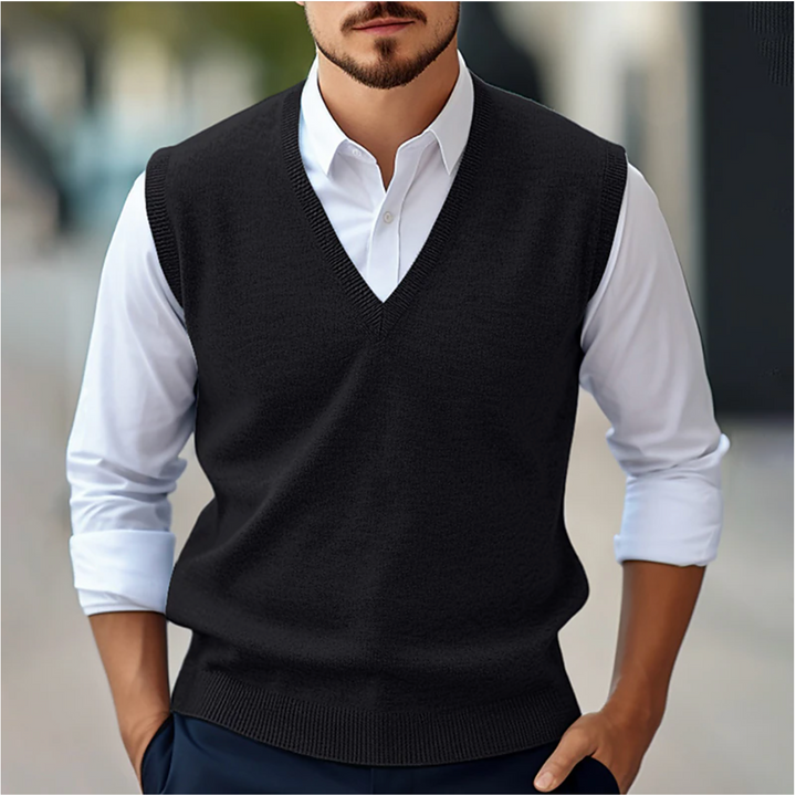 Merion | Men’s V-Neck Vest in a modern casual polish