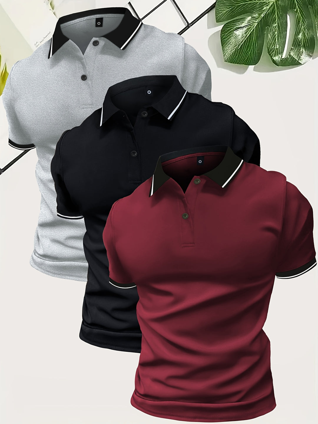 Zyron | Men’s Colour-Block Polo in a modern fit