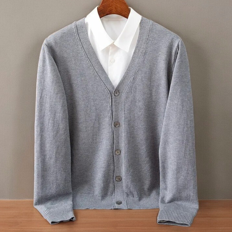 Evander | Men’s Button Cardigan for Elevated Everyday Layers
