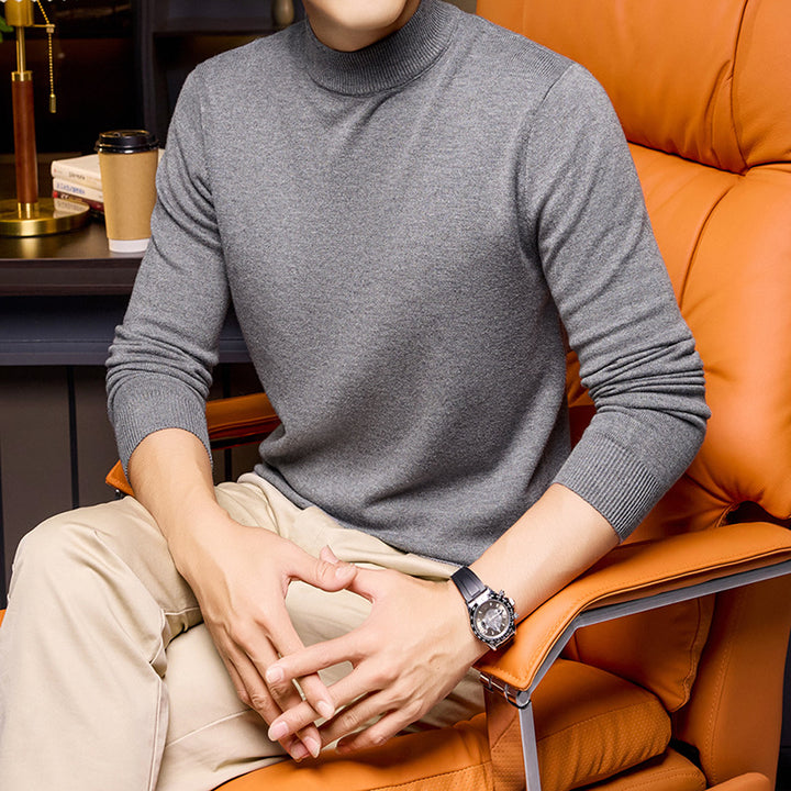Zeravon | Men’s High Neck Sweater with fitted silhouette