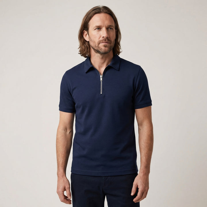 Adrian | Men's Zip Neck Polo Shirt