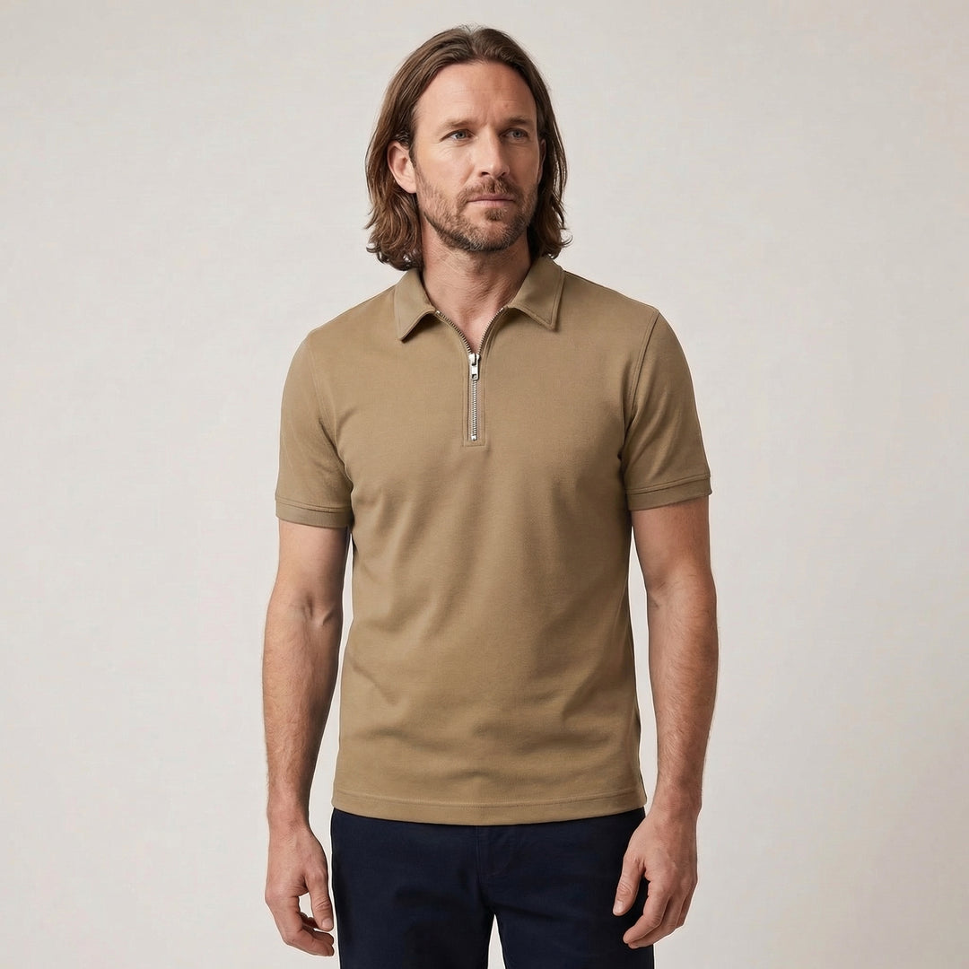 Adrian | Men's Zip Neck Polo Shirt