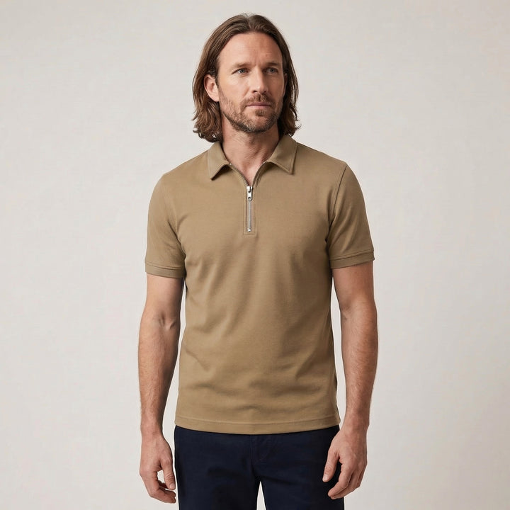 Adrian | Men's Zip Neck Polo Shirt