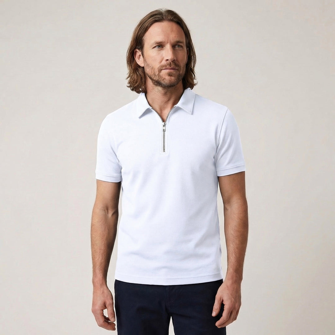 Adrian | Men's Zip Neck Polo Shirt