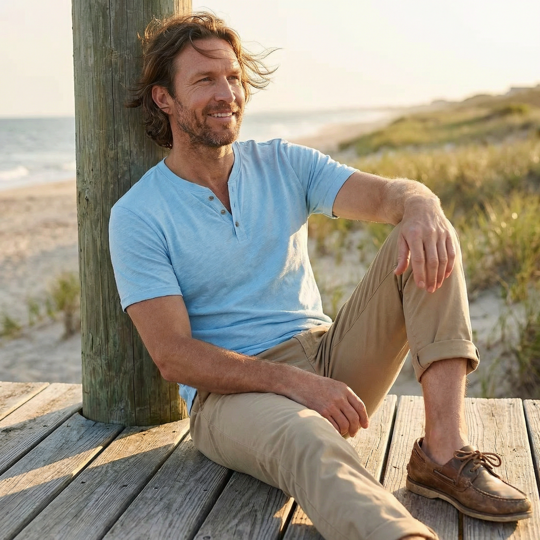 Daniel | Men's Casual V Neck T Shirt