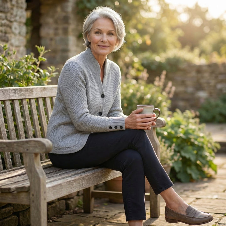 Elise | Women’s Classic Button Cardigan with Soft Knit Comfort
