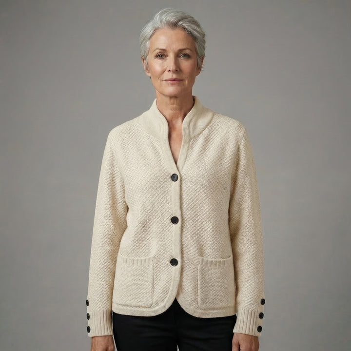 Elise | Women’s Classic Button Cardigan with Soft Knit Comfort