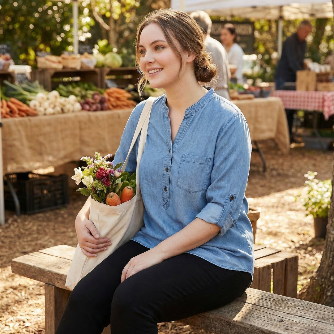 Elira | Women’s Denim Shirt with Relaxed Casual Fit