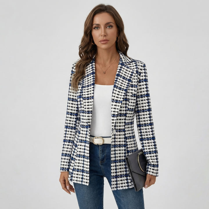 Zirella | Women’s Check Blazer with Tailored Fit