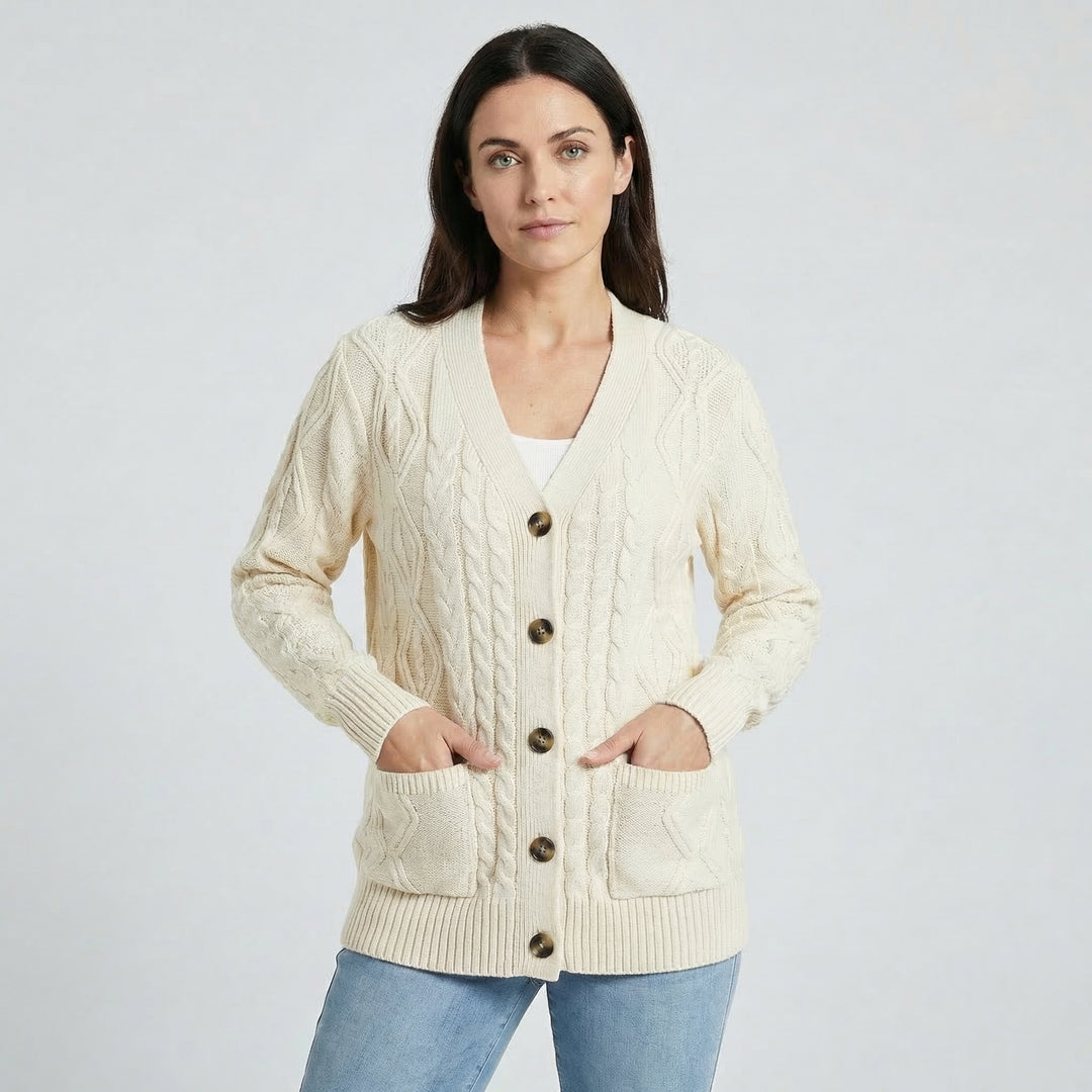 Mireya | Women’s Button Cardigan with Soft Knit Design