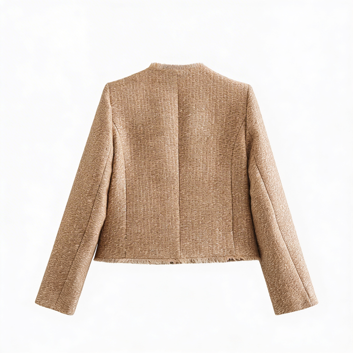 Cavira | Women’s Smart Cropped Jacket with Classic Button Detail