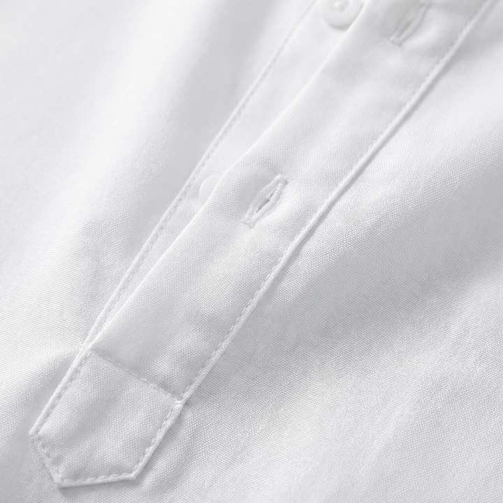 Dario | Men’s Relaxed Shirt with Button Neck Detail
