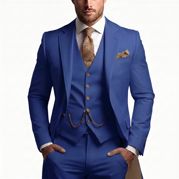 Drovian | Men’s Three-Piece Suit with tailored cut and delicate accents