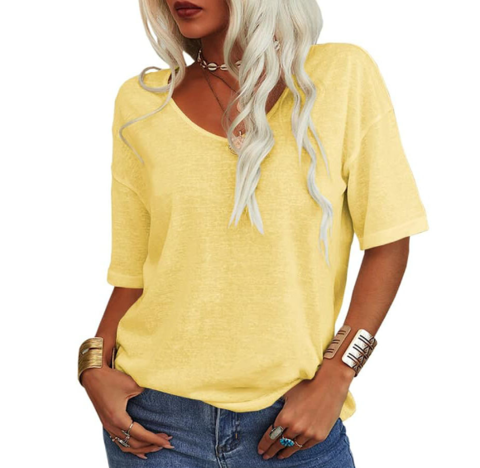 Vaelisse | Women’s Short Sleeve Top with relaxed cut and clean neckline