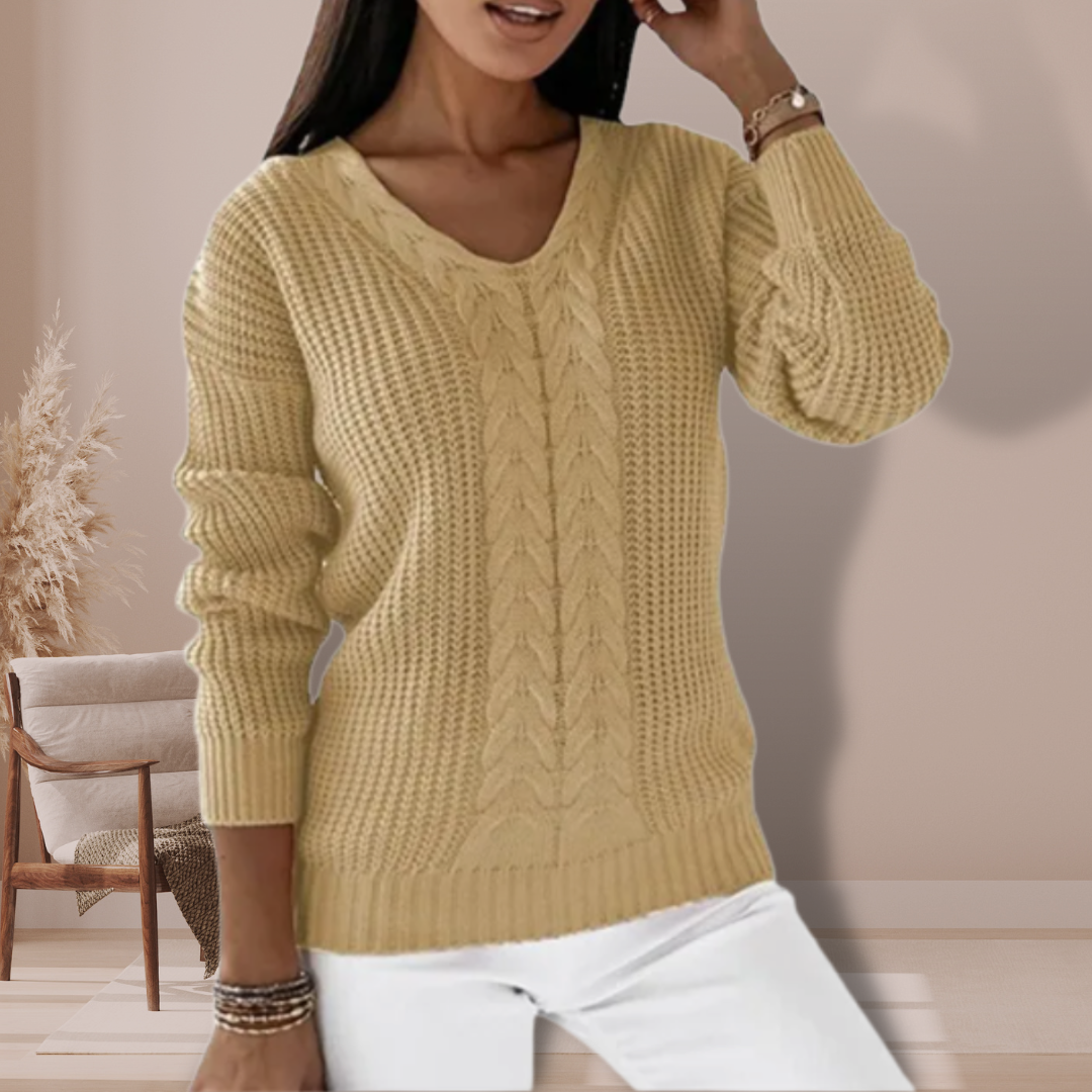 Elarin | Women’s Jumper with front weave variation