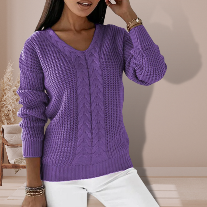 Elarin | Women’s Jumper with front weave variation