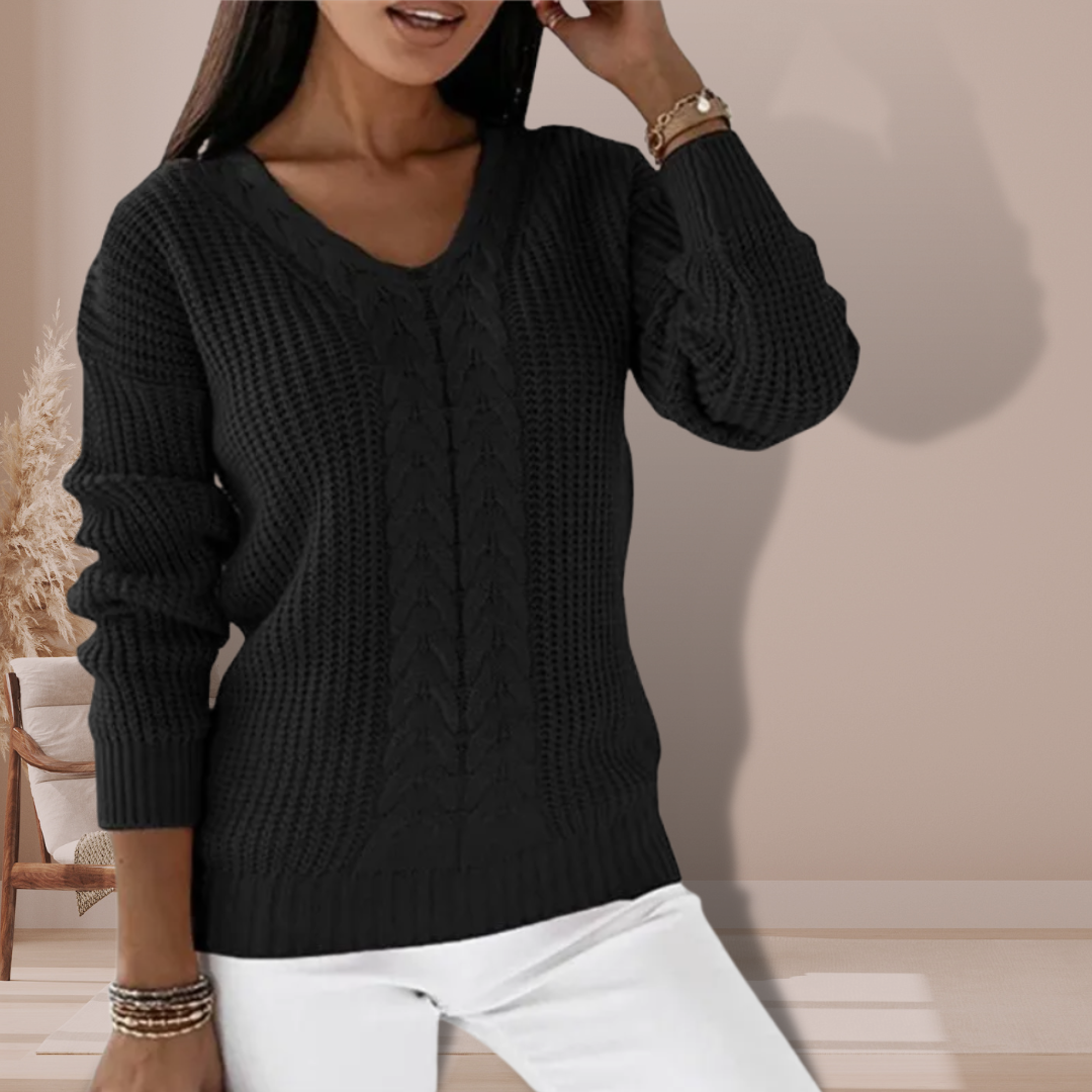 Elarin | Women’s Jumper with front weave variation