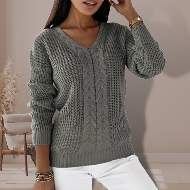 Elarin | Women’s Jumper with front weave variation
