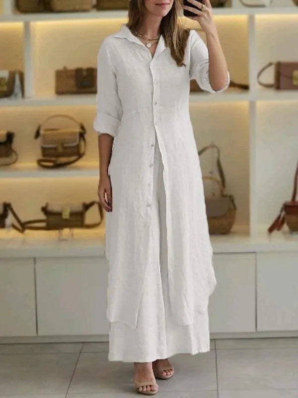 Averelle | Women’s Button-Front Maxi Dress with loose contour