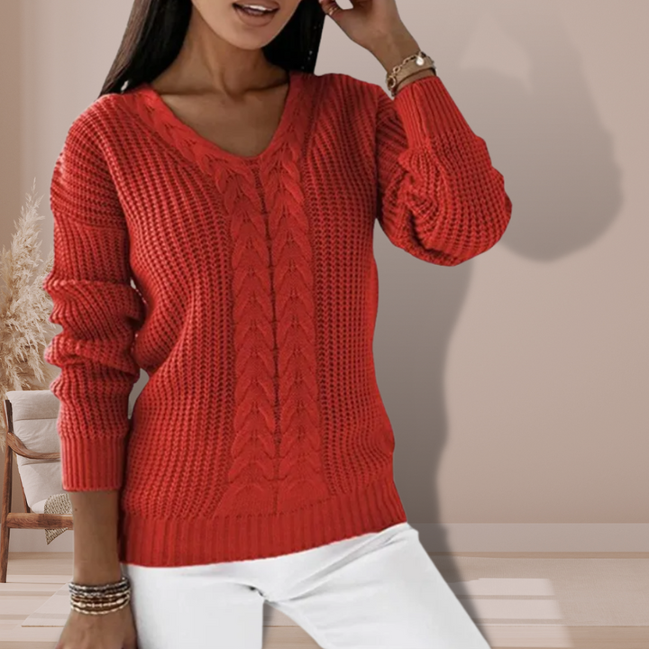 Elarin | Women’s Jumper with front weave variation