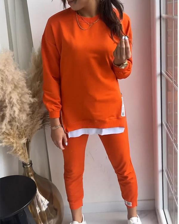 Averix | Women’s Two-Piece Lounge Set with oversized top and tapered joggers