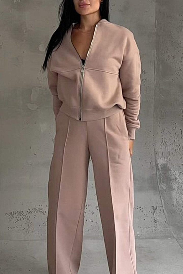 Lureva | Women’s Two-Piece Lounge Set with zip-up jacket